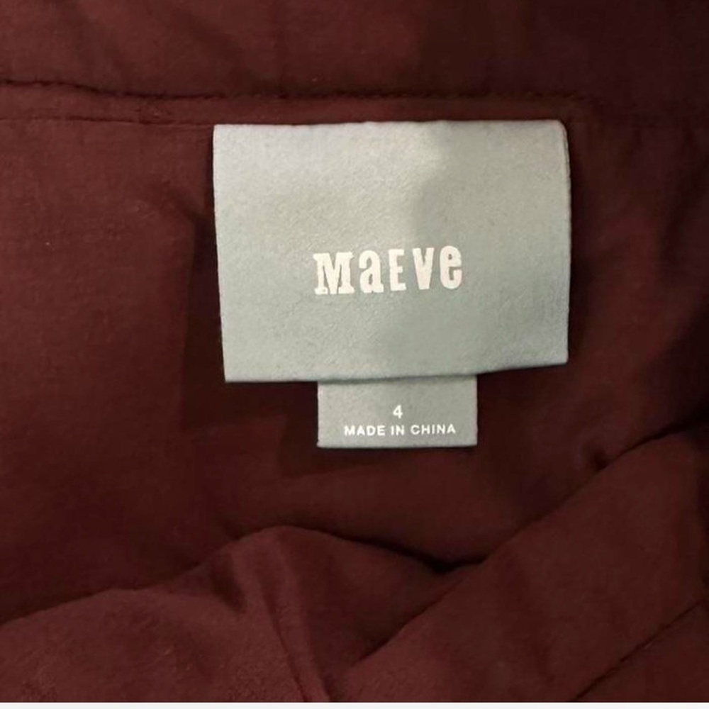 MAEVE Anthropologie Chocolate Brown Appliqué Embroidered Boho Midi Skirt 4 - Picture 7 of 8